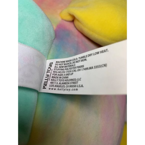 KellyToy Squishmallow Opal Octopus Tie Dye Plush 16 Inch Stuffed Animal - Picture 9 of 12